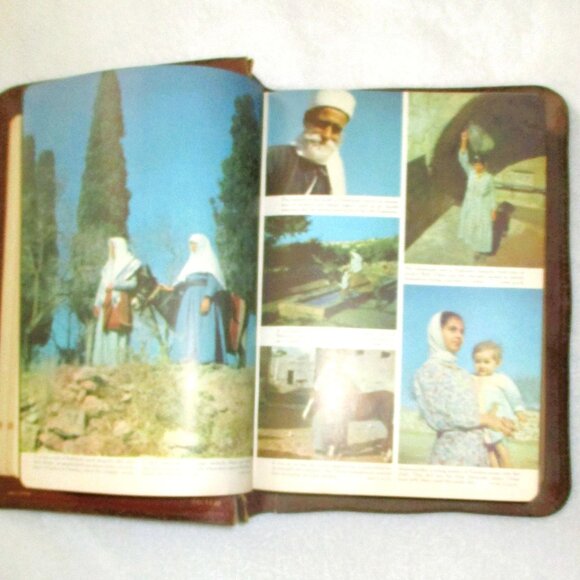 Vintage Holy Bible King James Version Leather Cover 12X8" Illustrated By Old Mas - Picture 8 of 12